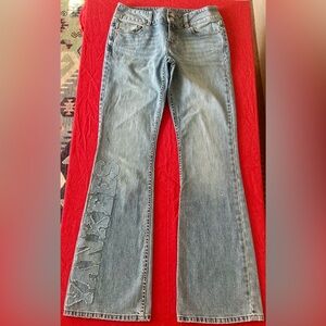 NY Yankees custom embellished Flare Jeans New York Yankees